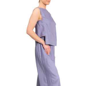 Conjunto de pijama de algodón puro para mujer, estilo europeo americano, ropa de dormir fina de verano, ropa de casa suave y cómoda transpirable - Product Image 6