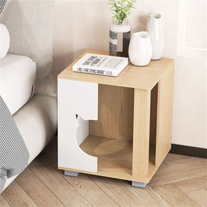 Base in Metallo Robusta Antiscivolo, Arredamento per Animali Domestici, Casa per Gatti in Legno Multiuso, Comodino - Product Image 5