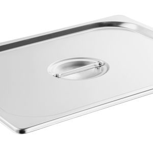 Set da 8 Vaschette Professionali in Acciaio Inox per Bagnomaria, Profondità 4 Pollici, Spessore 0,8mm, Misura 1/2, con Coperchio Anti-Appannamento per Attrezzature di Riscaldamento - Product Image 1