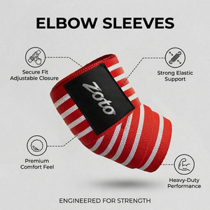 Custom Logo Elastic Powerlifting Elbow Wraps Heavy Duty Gym Weightlifting <b>Bench</b> Press Support Bands Manufacturer - Product Image 4