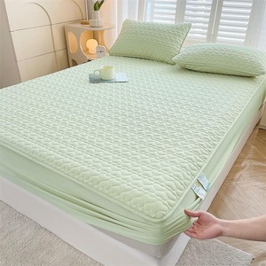Hot Design <b>Quilted</b> Printed Luxury Mattress <b>Protector</b> Waterproof 100% Cotton Cover Fitted Bed Sheet Mattress <b>Protector</b> - Product Image 2