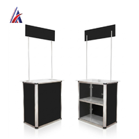 Comptoir d'exposition promotionnel haut de gamme en aluminium, 360 mm x 700 mm x 1780 mm, pour stand, exposition, supermarché - Fournisseur Malaisie