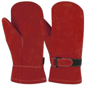 Mitaines de boulangerie en cuir de vachette pleine fleur, respirantes, de qualité supérieure, avec manchette de sécurité réfléchissante, résistantes à la chaleur, pour usage industriel - Product Image 3