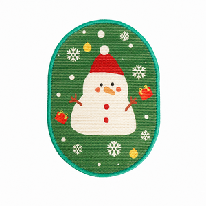 Grattoir mural en sisal pour chat Green Snow Christmas 13,7x18,8 pouces pour chats d'intérieur - Product Image 1