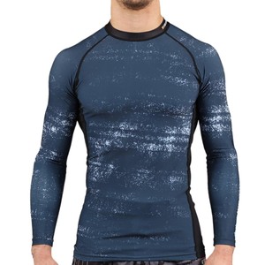 Rashguard de compression personnalisé pour hommes, manches longues, MMA, hauts de compression - Product Image 1