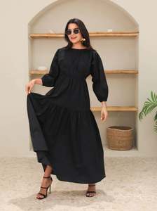 Vestidos Cruzados con Cuello Redondo 2026, Vestido Maxi Elegante con Estampado Floral, Nuevo Estilo, Moda Femenina, Estampado Floral, Mangas Largas, Largo hasta el Tobillo - Product Image 5