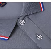 Groothandel Unisex 100% katoenen golf shirt effen patroon anti-pilling korte mouw geborduurd aangepast bedrukt logo sport casual