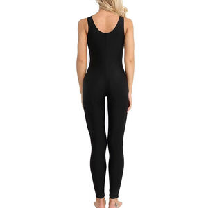 จั๊มสูทออกกำลังกายโยคะผู้หญิงขายส่ง ระบายอากาศได้ดี แขนยาว ผ้าถัก สีพื้น ซิปหลัง ปรับแต่งได้ สำหรับฤดูใบไม้ร่วง - Product Image 6