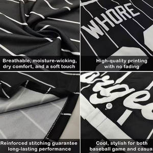 Maillots de baseball personnalisés pour hommes, avec votre nom et votre numéro d'équipe, fabriqués avec une qualité supérieure et à un prix abordable - Product Image 6