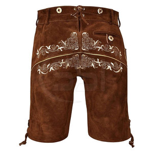 Pantalones Cortos de Lederhosen Premium para Hombre, Estilo Casual, Ecológicos, con Cierre de Botones, para Eventos de Oktoberfest, Traje Alemán Clásico, Rústico - Product Image 5