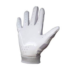 Guantes de fútbol americano deportivos de dedo completo, palma de cuero sintético con revestimiento de silicona, antideslizantes, unisex, para todas las estaciones - Product Image 2