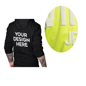 Sudadera con capucha Vintage wash, manga grande, letras espumosas 3d, personalizado, pantalla de alta calidad - Product Image 1