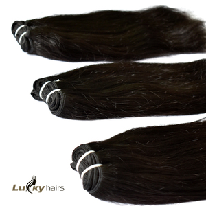 Extensions lâches à vague profonde, droits et naturels, alignées sur les cuticules vierges des fabricants, cheveux humains indiens bruts bon marché - Product Image 1