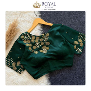 เสื้อผู้หญิงผ้าไหมมินโตริ ดีไซน์สวยทันสมัย ตกแต่งด้วยงานฝีมือเย็บปักถักร้อยอย่างประณีต เหมาะสำหรับงานปาร์ตี้และงานแต่งงาน - Product Image 6