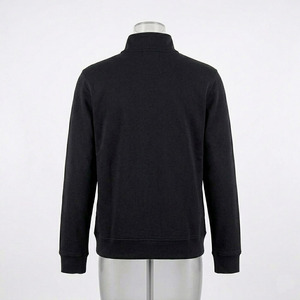 Sudadera con capucha de punto sólido para hombre con cremallera frontal, cuello alto, chaqueta de invierno, transpirable, con logotipo personalizado - Product Image 2