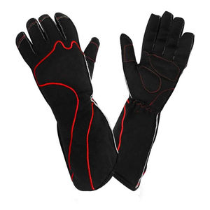 Professional High Quality Kart Racing Gloves Anti Slip Breathable Full Finger Polyester <b>Synthetic</b> <b>Leather</b> - Product Image 4