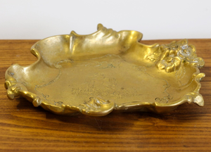 Factory OEM Custom <b>Large</b> Rough Cast Aluminum Bowl Decorative Golden Metal Centerpiece Bowl for Living Room Coffee Table Decor - Product Image 4