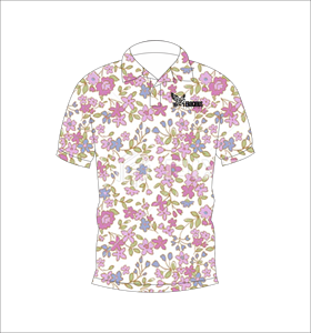 เสื้อโปโลพิมพ์ลายดอกไม้สำหรับผู้ชาย แขนสั้น สวมใส่สบาย เหมาะสำหรับฤดูร้อน เล่นกอล์ฟ น้ำหนักเบา มีปก แฟชั่น - Product Image 3