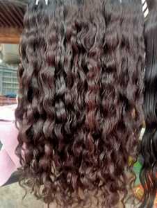 Natural Black <b>Curly</b> Indian Single Donor Burmese Top Grade Remy <b>Human</b> <b>Hair</b> Bulk Double Weft Pink Wrap Raw Virgin <b>Hair</b> <b>Extension</b> - Product Image 3