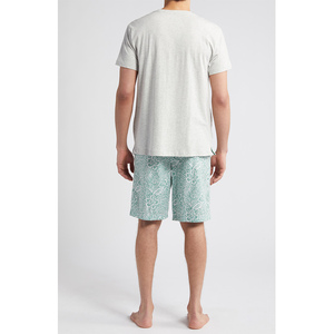 Organic Cotton <b>Men</b> <b>Pajamas</b> <b>Set</b> Stretchy Short Nightwear Suit Comfortable Sleepwear <b>Set</b> for <b>Men</b> Casual Home Wear - Product Image 3