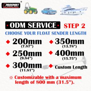 Remitente de nivel de tanque de agua y combustible eléctrico Universal de 250mm y 9,84 pulgadas, nuevo Sensor de nivel de flotador de 0 190 Ohm para barco marino CamperVan - Product Image 5