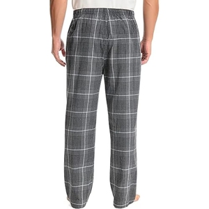 2026 New Arrival USA Flannel <b>Trouser</b> <b>Men</b> Plaid Jogger Pants <b>Elastic</b> Waist Warm Comfortable Factory Price - Product Image 2