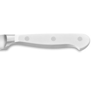 Couteaux à steak de qualité restaurant avec lame incurvée en acier inoxydable poli et manche noir pour une découpe précise du bœuf et des steaks - Product Image 3
