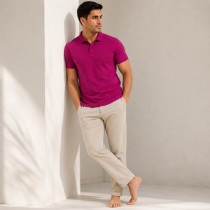 Polo de hombre de alta calidad con cuello clásico, mangas cortas y ajuste cómodo, ideal para el estilo de vida diario moderno OEM. - Product Image 5
