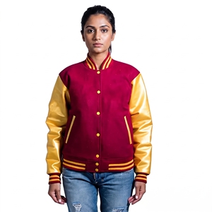 Chaqueta Varsity Personalizada para Mujer, Primavera 2027, Moderna, Transpirable, con Detalles de Letras Bordadas, para Invierno - Product Image 2