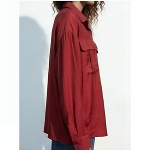 Camisa Oversize para Niñas, Algodón, Manga Larga, Corte Holgado, Estilo Urbano, Ropa de Moda, Diseño Personalizado, Proveedor OEM ODM - Product Image 3