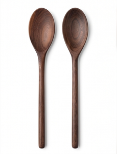 Mango and Acacia Wood Spoon Set Perfect Kitchenware And <b>Dining</b> Walnut Colour Food Safe For Home Use - Product Image 1