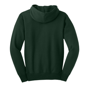 เสื้อฮู้ดผู้ชายสีเขียวเข้ม ทรงปกติ สวมใส่สบาย ผ้าฝ้ายเฟรนช์เทอร์รี่ มีกระเป๋าด้านหน้า ดีไซน์สำหรับฤดูใบไม้ร่วง - Product Image 3
