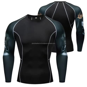 Vêtements personnalisés Vêtements de protection solaire Rush Guard Vêtements pour hommes Chemise de compression Rashguard Gilets pour hommes Rash Guard Meilleurs rashguards - Product Image 6