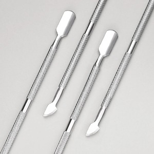 BAFA SURGICAL INSTRUMENTS Poussoir à cuticules double embout en acier inoxydable, outil de manucure réutilisable, double tête, argenté - Product Image 4