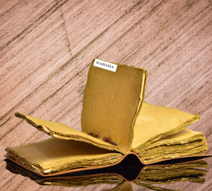 Made of Vintage Leather <b>Journal</b> Antique Style Deckle Edge Paper Charge Calligraphy Handmade Notebook Leather <b>Journal</b> - Product Image 4