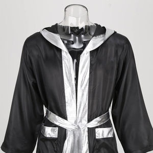 ชุดคลุมชกมวยดีไซน์ใหม่ คุณภาพดีที่สุด พร้อมฮู้ด ระบายอากาศได้ดี สวมใส่สบาย ราคาถูก รับทำโลโก้ตามสั่ง ขายส่ง - Product Image 4