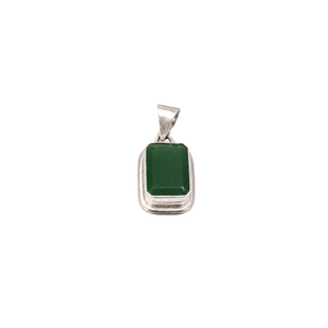 Colgante Hexagonal de Aventurina Verde, Piedra Preciosa, para Hinduísmo Religioso, Unisex, para Aniversarios y Otras Ocasiones - Product Image 1