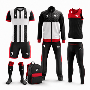 Ensemble de maillots de football personnalisés par sublimation pour hommes, uniforme de football, sac à dos de football, legging, survêtement - Product Image 4