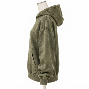 Sudadera con Capucha para Mujer, Lavado Ácido, Premium, Estilo Relajado, Material Duradero, para Uso Casual y Moda de Temporada - Product Image 4