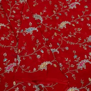 Designer Beaded Mesh Lace Fabric Pearl <b>Sequin</b> Embroidery Fabric Luxury Bridal Wedding Dress Textile <b>Material</b> - Product Image 5