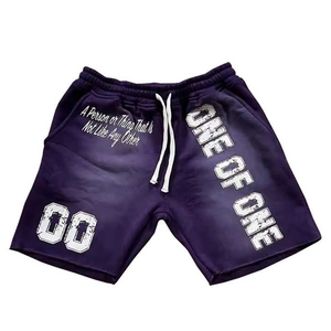 Shorts Homme Personnalisés DTG Sérigraphiés Effet Délavé Acide 100% Coton Écologique Streetwear Tendance 220 GSM - Product Image 5