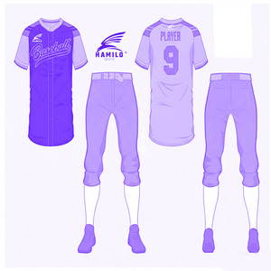 Personalized Adults <b>Baseball</b> Uniform Set Plus Size Sportswear 100% Polyester Breathable Quick Dry Custom Team Name Logo Printing - Product Image 6