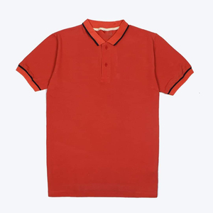<b>Men's</b> Solid Color Cotton Pique Polo Shirt Short Sleeve Button Down Collar Casual Summer Style - Product Image 1