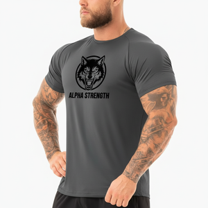 Camiseta Deportiva de Secado Rápido para Hombre, 100% Poliéster/Spandex, Logotipo Frontal, Transpirable, 180g, para Verano, Corte Ajustado, Meeroos Industries - Product Image 4
