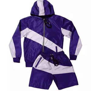 Men's Streetwear Two-Piece Custom Windbreaker Shorts <b>Jacket</b> Tracksuit Reflective <b>Zip</b>-<b>Up</b> Polyester Breathable Lightweight Autumn - Product Image 3