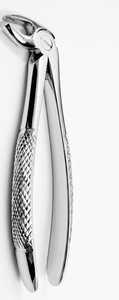 Tarrant Global PF-15 Forceps d'extraction dentaire pédiatrique, petite taille, bec de corne de vache, poignée ergonomique texturée pour molaires inférieures - Product Image 5