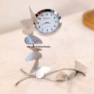 Easy Portable Corporate Gifts Advance Quality Gold Polished Bedside Decorative Desk <b>Clock</b> Office Table <b>Clock</b> - Product Image 5