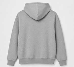 Sweat-shirts et sweats à capuche pour hommes, gris, décontractés, pour l'automne, 100% coton, molleton, poche avant, coupe classique, style tricoté - Product Image 2