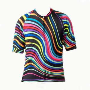 Maillots de cyclisme personnalisés pour hommes et femmes, imprimés numériquement, écologiques, respirants, 100% polyester, manches longues, avec salopette de vélo de montagne - Product Image 6