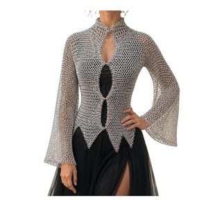 Camisa de Armadura Medieval Antigua Hecha a Mano, Plateada, de Malla de Anillos de Acero, para Eventos Históricos y Decoración del Hogar - Product Image 5